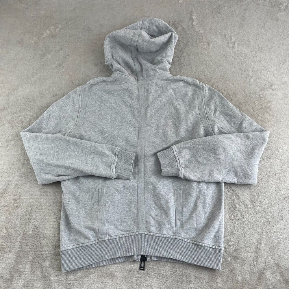 Belstaff England Biker Hoodie Men 2xl Grey French Terry Full Zip Pockets View 6